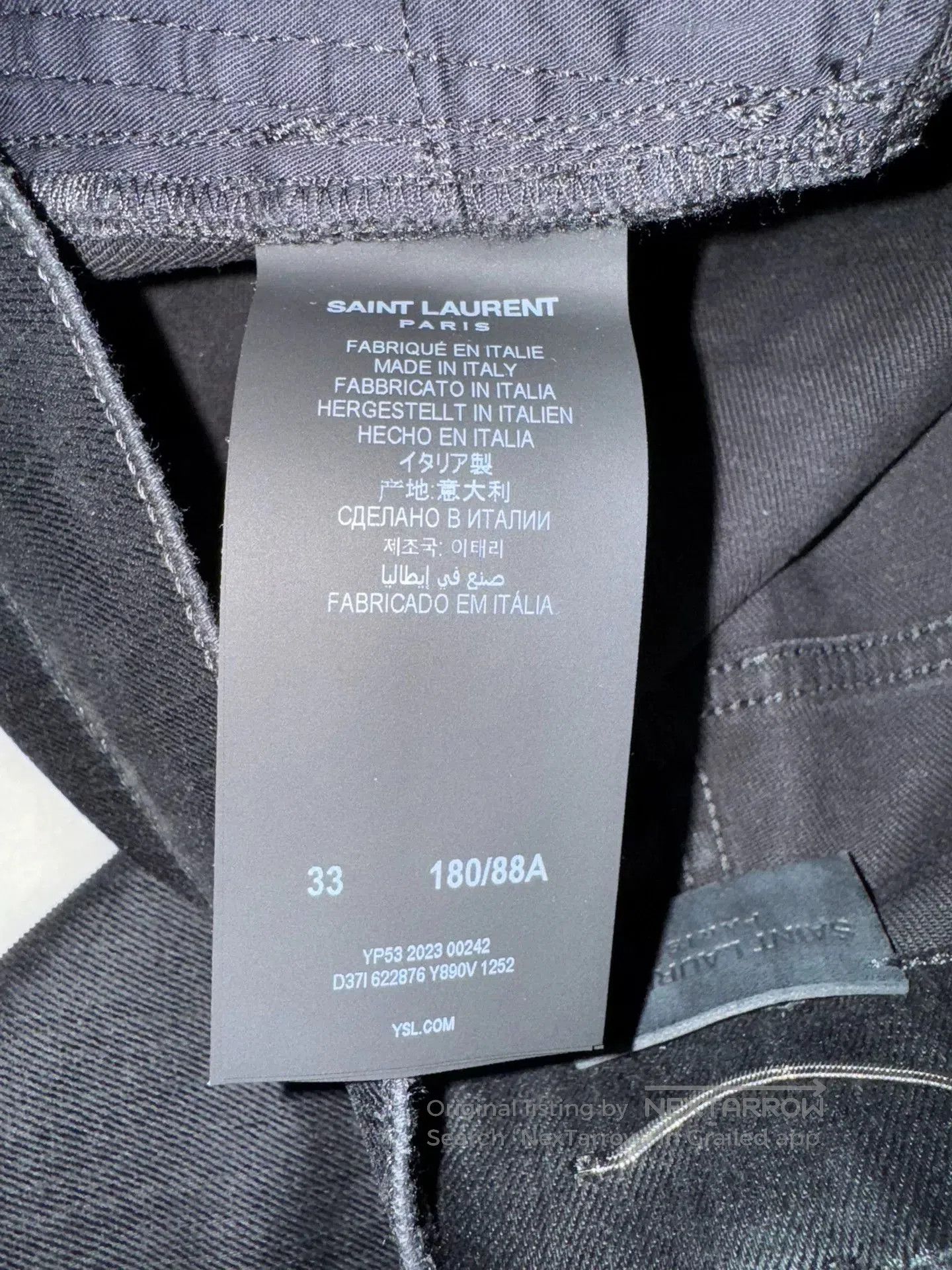 Saint Laurent Paris Saint Laurent SLP 23 Show Jeans D10. Size US 33 - 5 Thumbnail