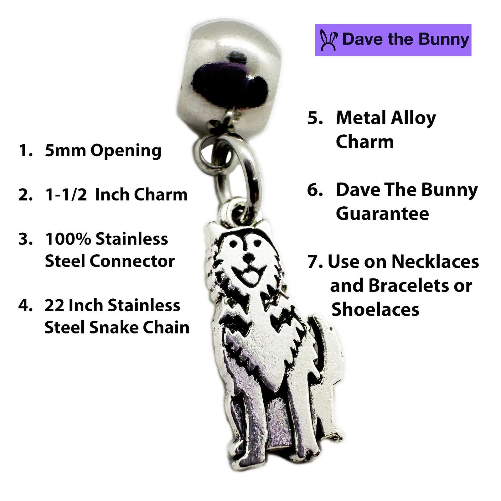 & Other Stories Husky Necklace with Siberian Husky Charm for Dog Lovers Size ONE SIZE - 2 Thumbnail