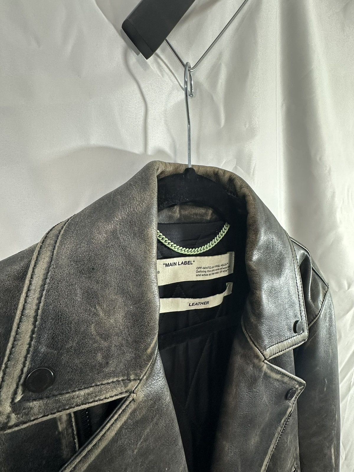 Off-White Off White Leather Jacket Size US M / EU 48-50 / 2 - 13 Thumbnail
