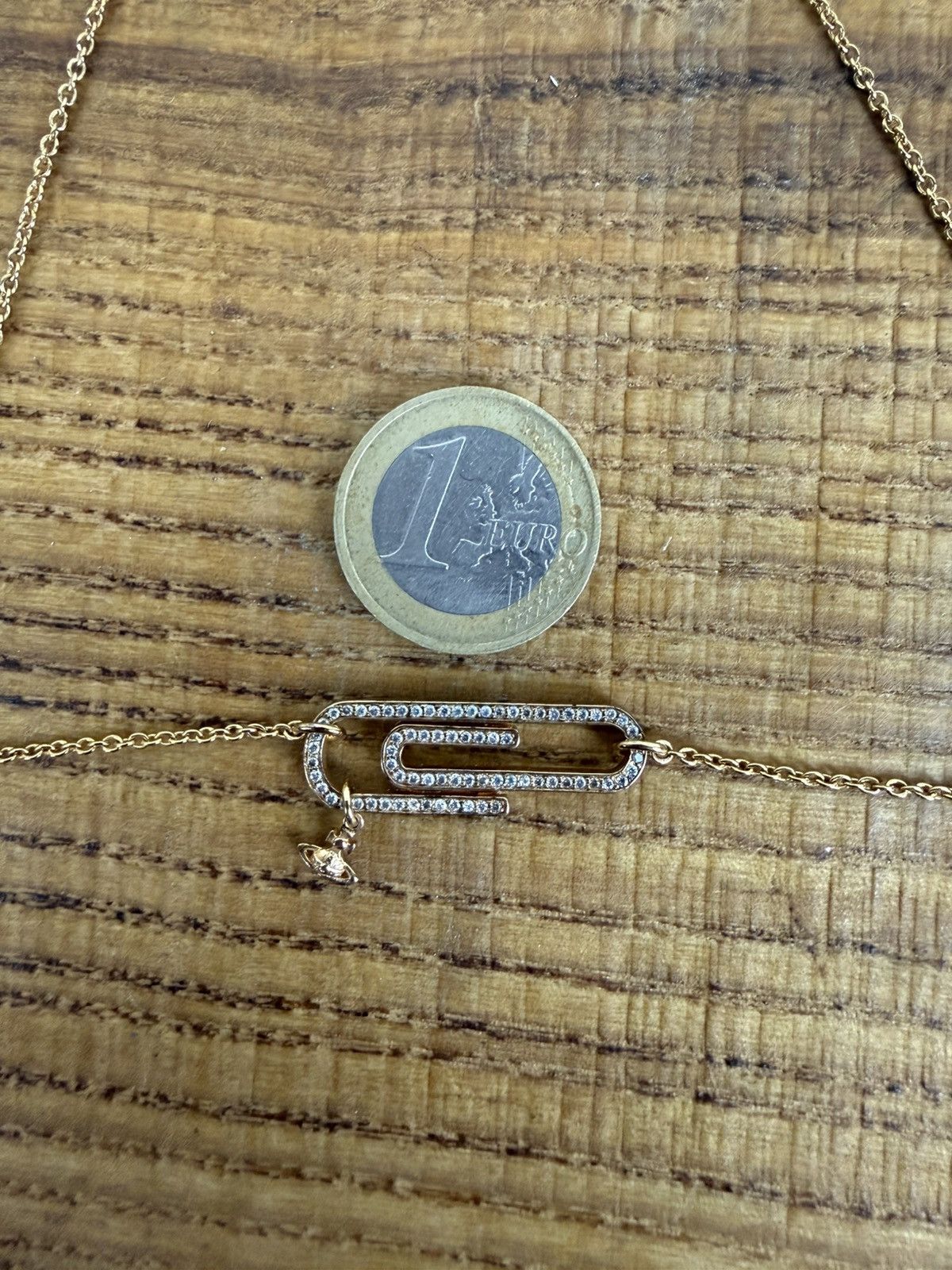 Vivienne Westwood Vivienne Westwood Doreen Paperclip Pendant Necklace In Gold Size ONE SIZE - 8 Thumbnail
