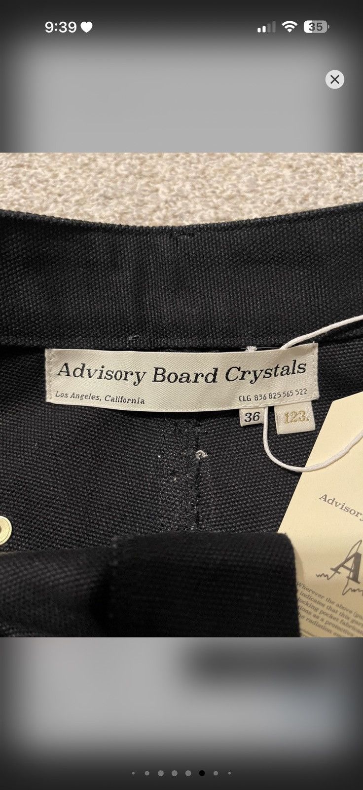 Advisory Board Crystals Advisory Board Crystals Abc 123 Pants Black Size 36 Size US 36 / EU 52 - 11 Thumbnail