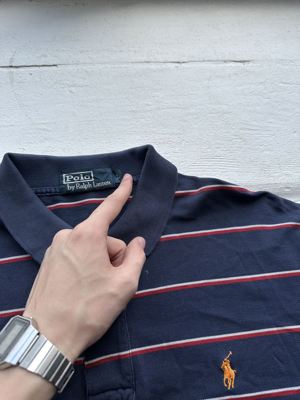 Polo Ralph Lauren × Ralph Lauren 🚨Polo Ralph Lauren #3 Striped Polo T-shirt Size US L / EU 52-54 / 3 - 4 Thumbnail