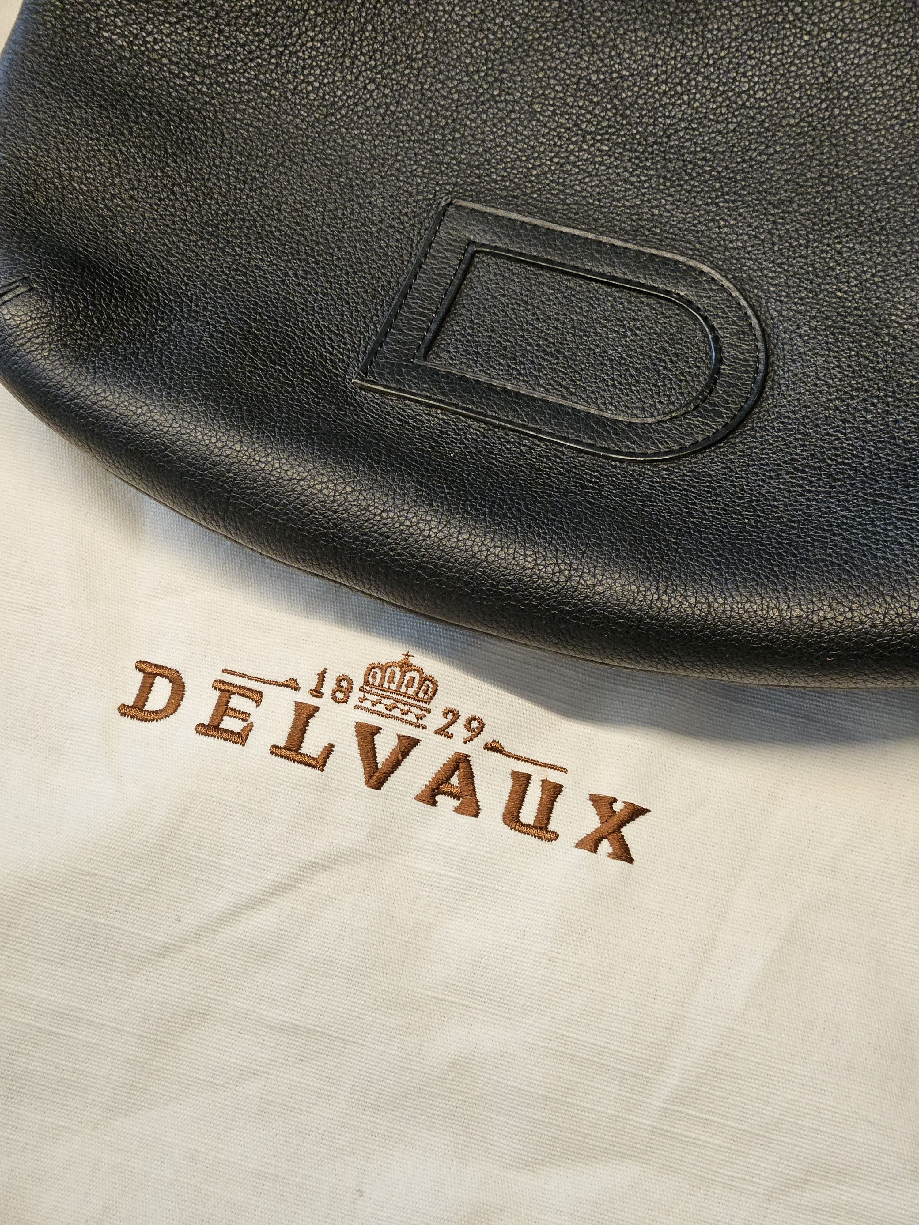 Delvaux DELVAUX Louise PM Black Grained Leather Shoulder Bag Size ONE SIZE - 3 Thumbnail