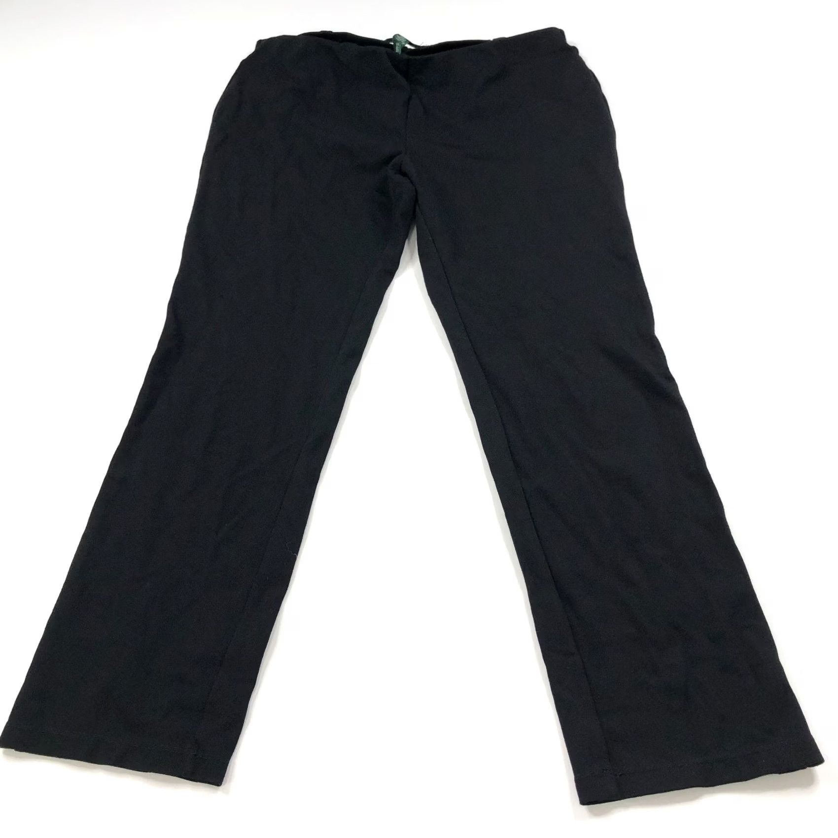Ralph Lauren Lauren Ralph Lauren Medium (Fit 31W 26L) Pull On Viscose Mid Rise Pants Black Size 24" / US 00 / IT 34 - 2 Thumbnail