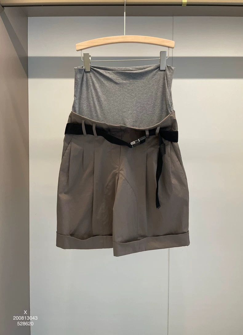 Brunello Cucinelli Brunello Cucinelli Gray Cotton Casual Shorts - dmc Size US 31 - 1 Thumbnail