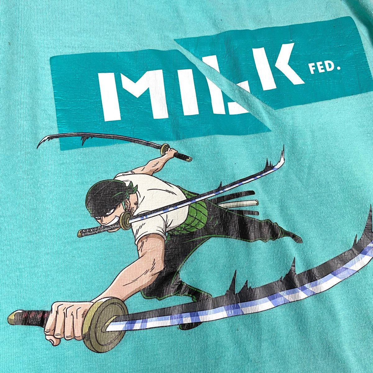Anime × Japanese Brand MILKFED JAPAN ONE PIECE RORONOA ZORO ANIME TEE Size US L / EU 52-54 / 3 - 3 Thumbnail