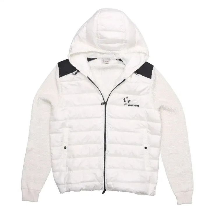 Moncler Moncler Printed Logo Zip Hooded Down Jacket Size US XL / EU 56 / 4 - 1 Thumbnail