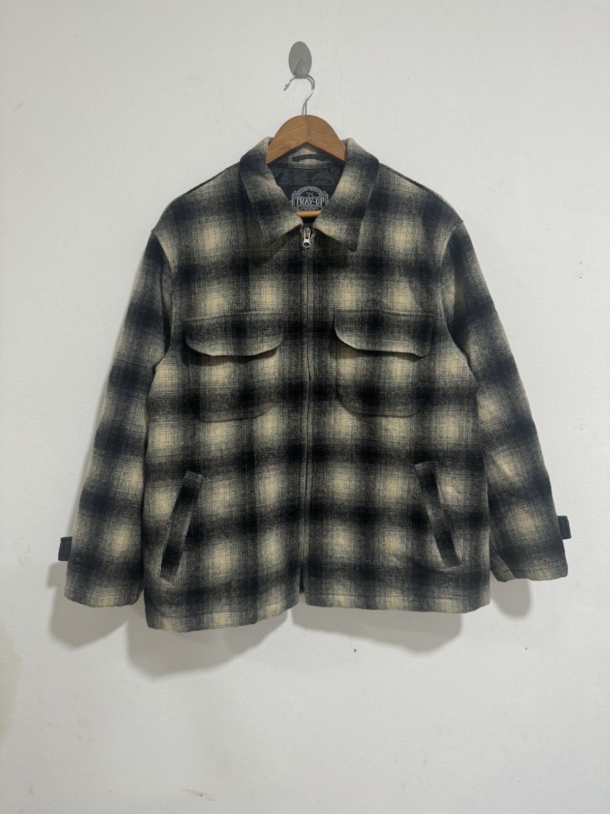 Japanese Brand × Vintage Vintage Tray Up Zipper Jacket Size US L / EU 52-54 / 3 - 1 Thumbnail