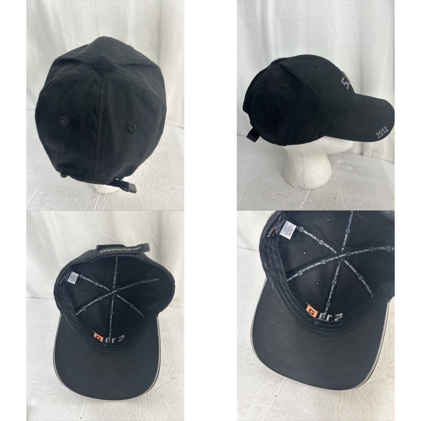 Vintage 5.11 Tactical Hat Logo Black Hook And Loop Grainger Series Baseball Cap Adjustable Strapback Men 2014 UV Protection Canvas Solid Pattern Logo Size ONE SIZE - 8 Thumbnail