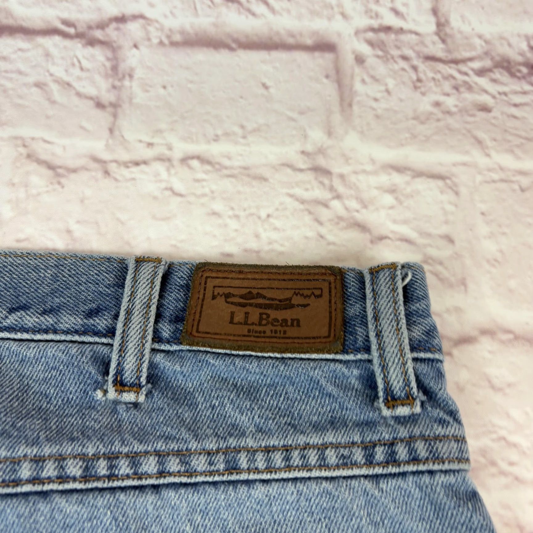 Vintage L.L.Bean Jeans Mens 32x27 Blue Classic Fit 100% Cotton Denim Pants Straight Leg Size US 32 / EU 48 - 7 Thumbnail