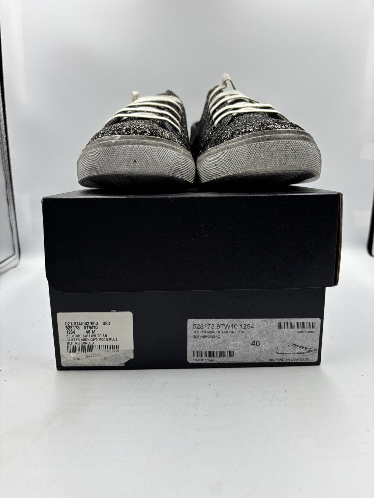 Saint Laurent Paris Saint Laurent Bedford Low Black Glitter Size US 13 / EU 46 - 6 Thumbnail
