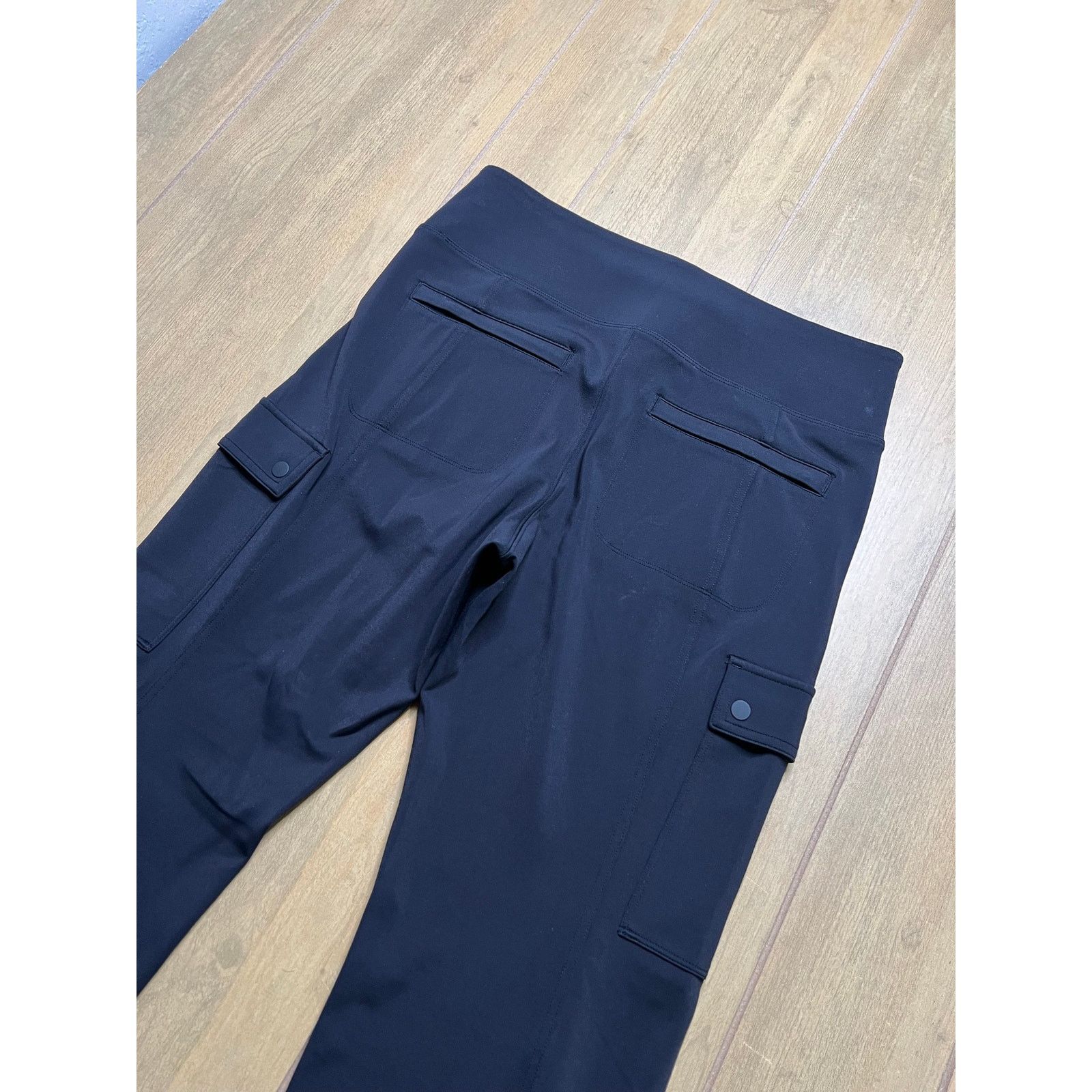 Athleta Athleta Delancey Straight Cargo Pants Womens Large Black Size 31" - 10 Thumbnail