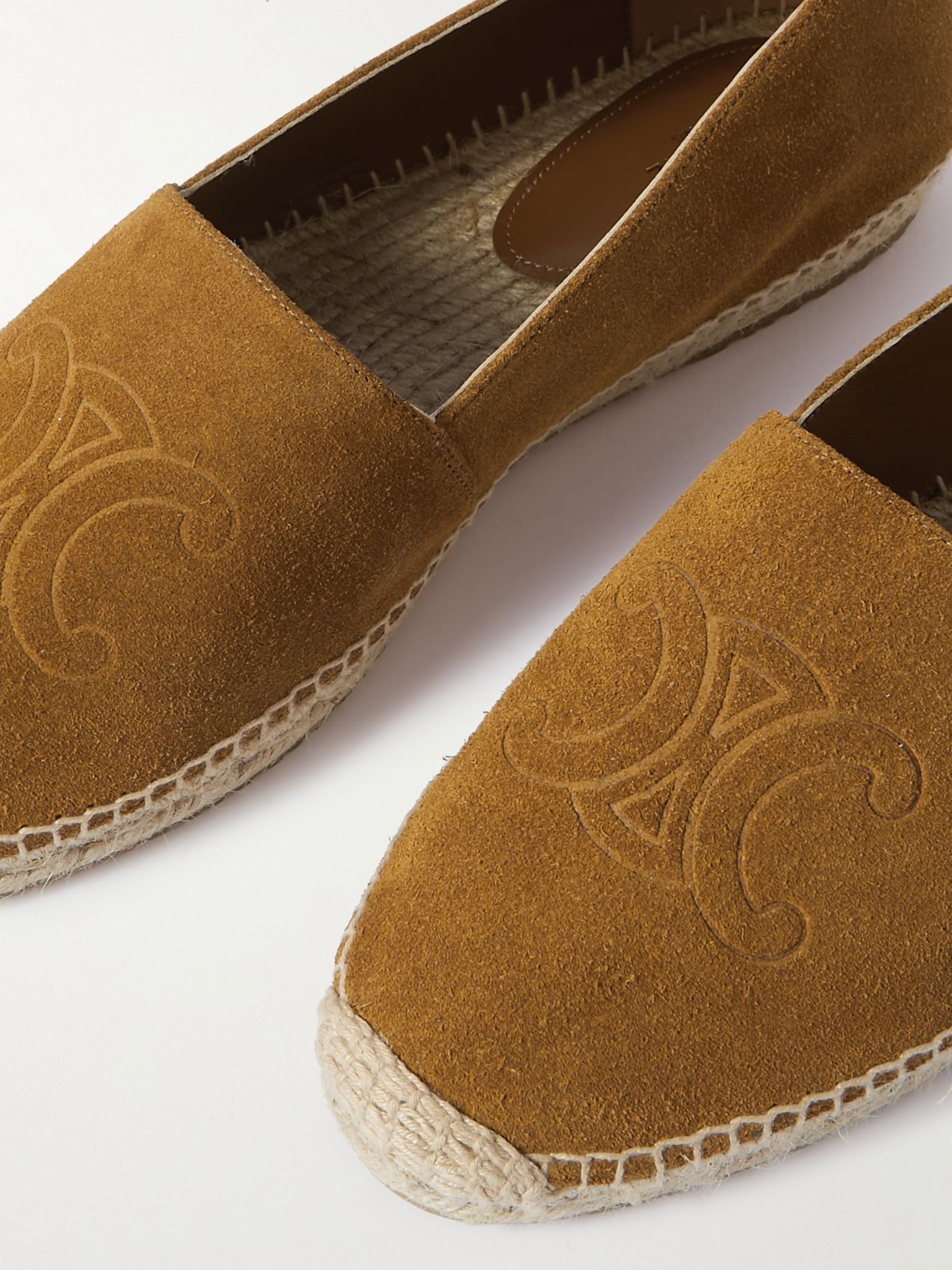 Celine o1bcso1str0925 359633003C Suede Espadrilles in Dark Havana Size US 8 / EU 41 - 6 Thumbnail
