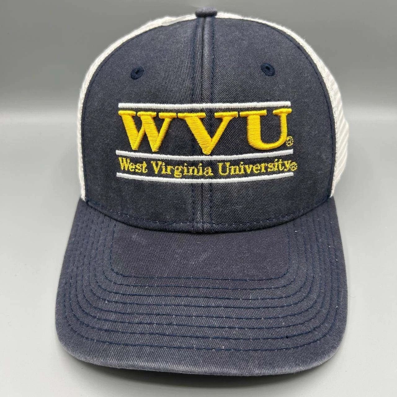 The Game Vintage West Virginia Mountaineers Trucker Hat Men Snap Back Size ONE SIZE - 1 Thumbnail