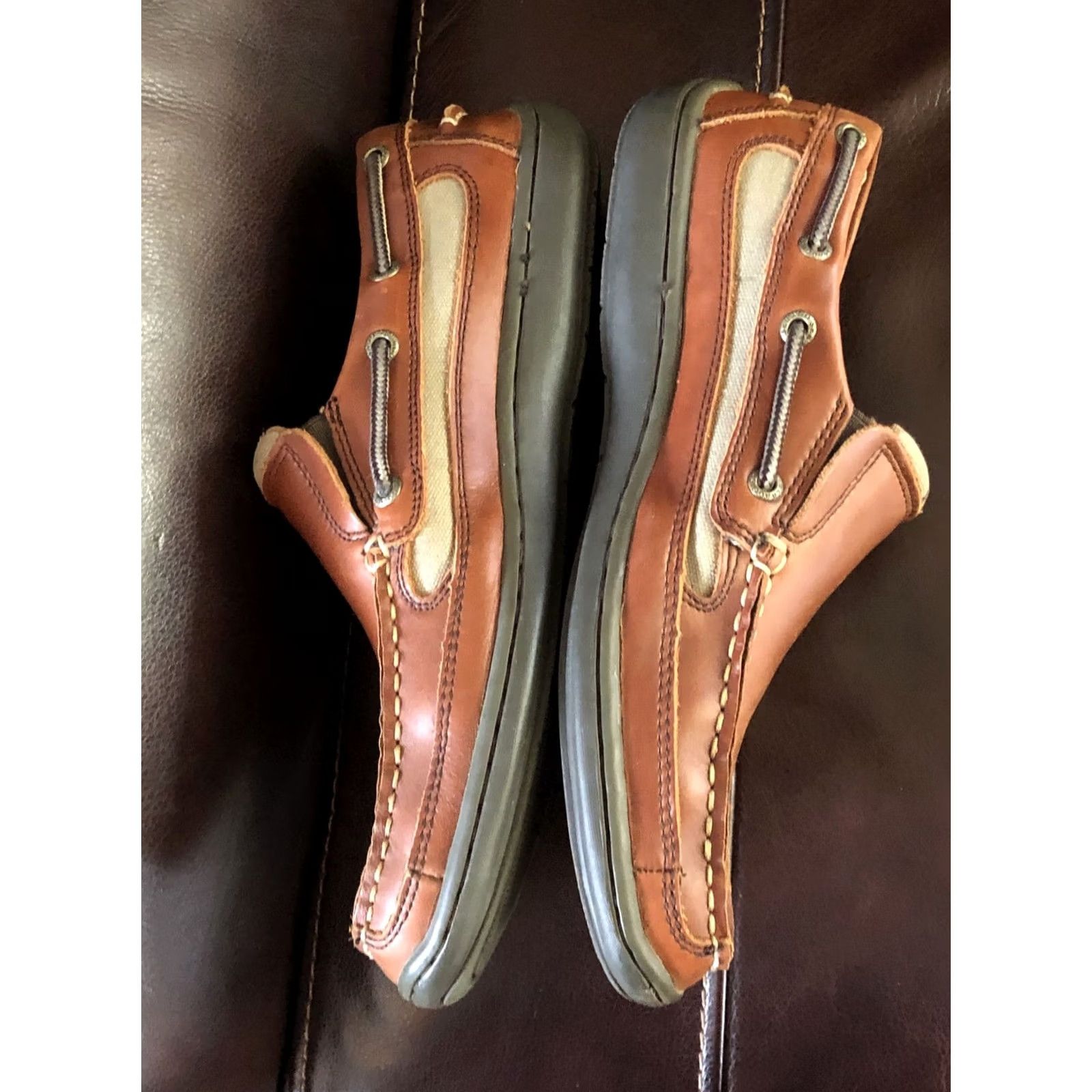 Sebago Men's Sebago Southport Slip On Loafers SIZE 8 M Leather Brown Casual Workwear Size US 8 / EU 41 - 4 Thumbnail