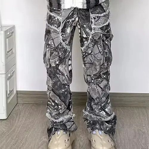 Other Mitsuya x Inoue hiphop camo pattern cargo pants Size US 36 / EU 52 - 6 Thumbnail