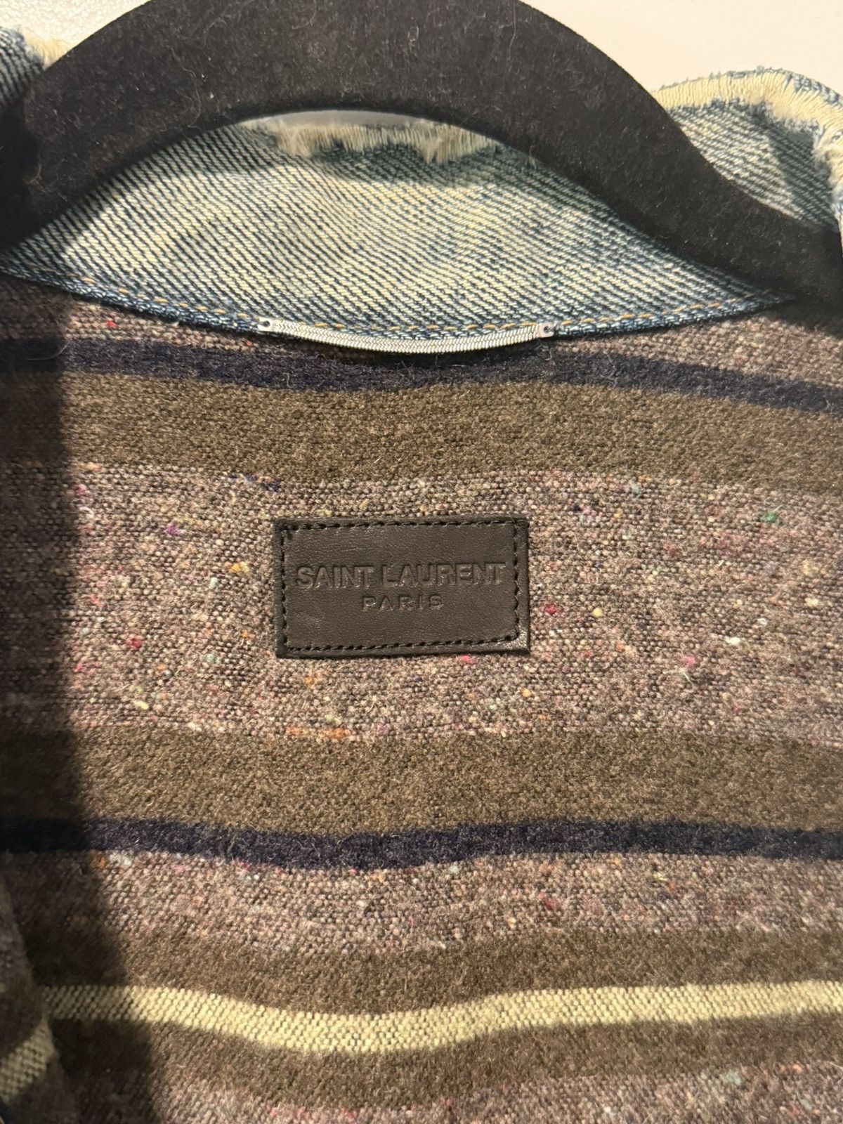 Saint Laurent Paris Saint Laurent made in japan distressed denim jacket Size US S / EU 44-46 / 1 - 5 Thumbnail