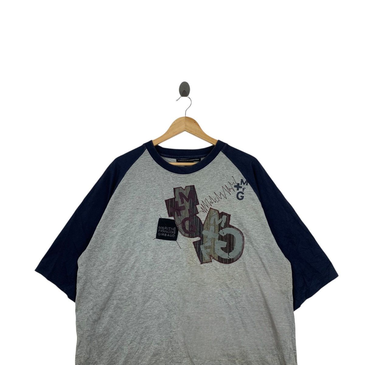 Marithe + Francois Girbaud MARITHE FRANCOIS GIRBAUD Le Jean Tee Shirt Top Embossed Size US XL / EU 56 / 4 - 2 Thumbnail