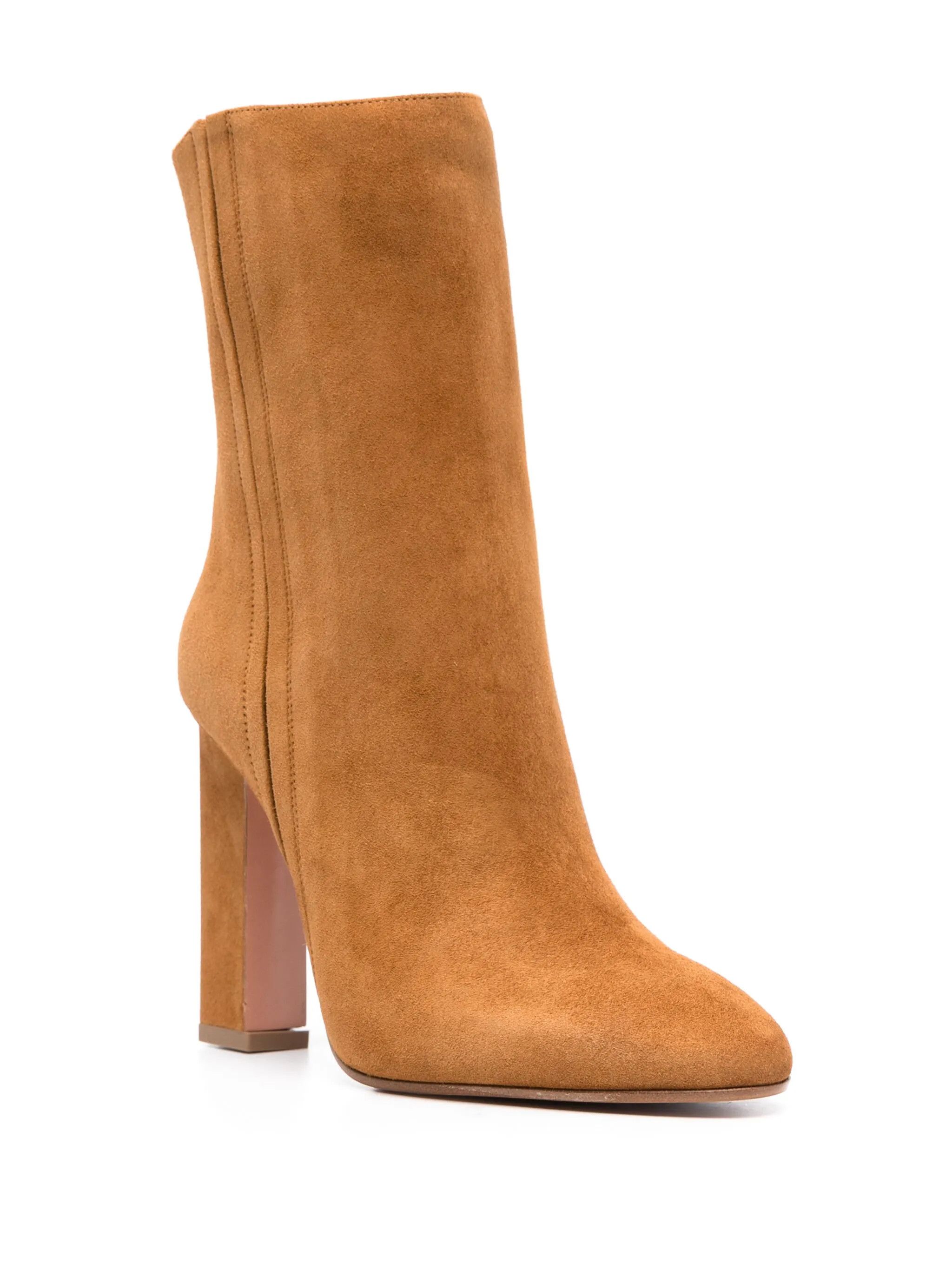 Aquazzura o1y0625 Ankle Boots in Camel Size US 6 / IT 36 - 2 Thumbnail