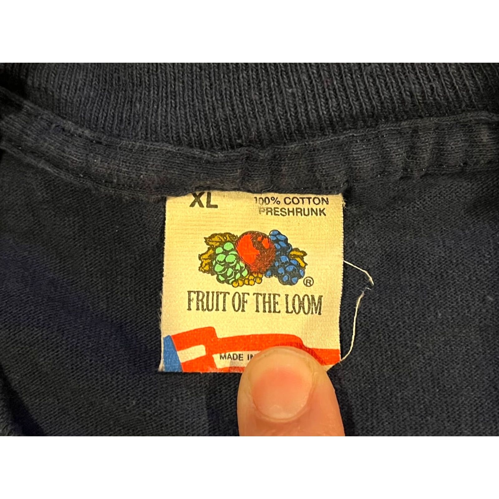 Fruit Of The Loom VINTAGE STAY-C Stacy Jersey Shirt Women's Extra Large Blue Single Stitch 90s Size XL / US 12-14 / IT 48-50 - 7 Thumbnail