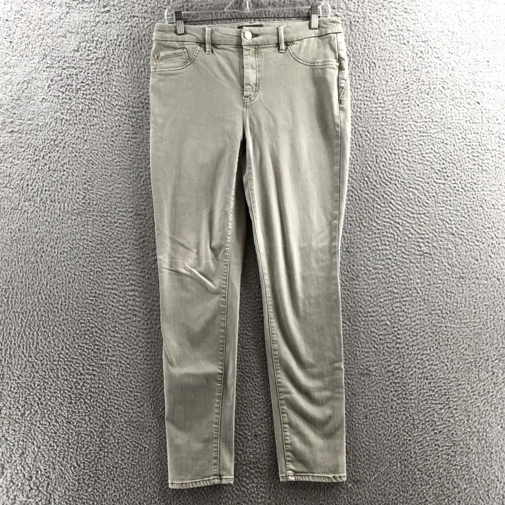 Vintage Chico's Skinny Jeans Women 0.5 Gray Mid Rise Zip Fly Stretch Denim Slim Fit Jeans Menus? Size 25" / US 0 / IT 36 - 2 Thumbnail