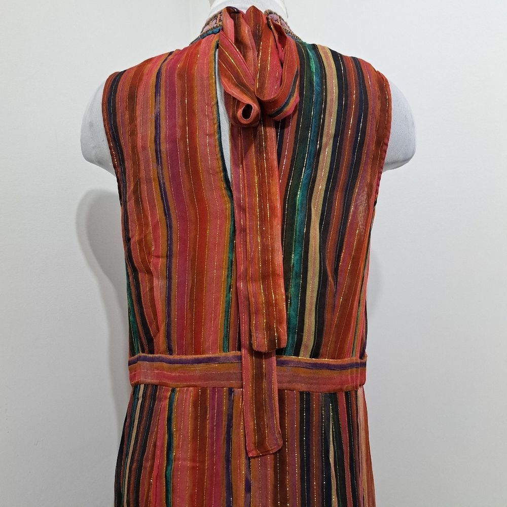 Anthropologie Anthropologie Blank London Halterneck Textured Metallic Maxi Size XL / US 12-14 / IT 48-50 - 10 Thumbnail
