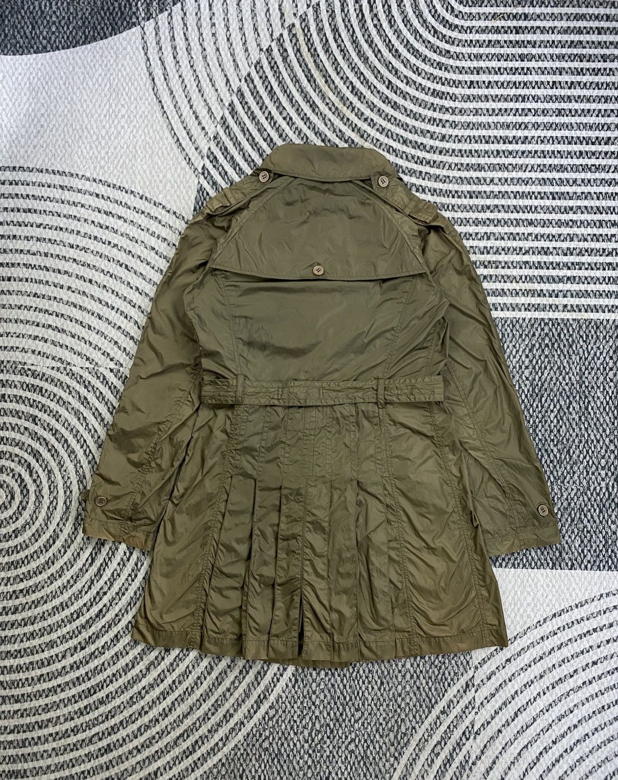 Add Vintage Add Army Green Lightweight Trench Coat Jacket Size US S / EU 44-46 / 1 - 2 Thumbnail