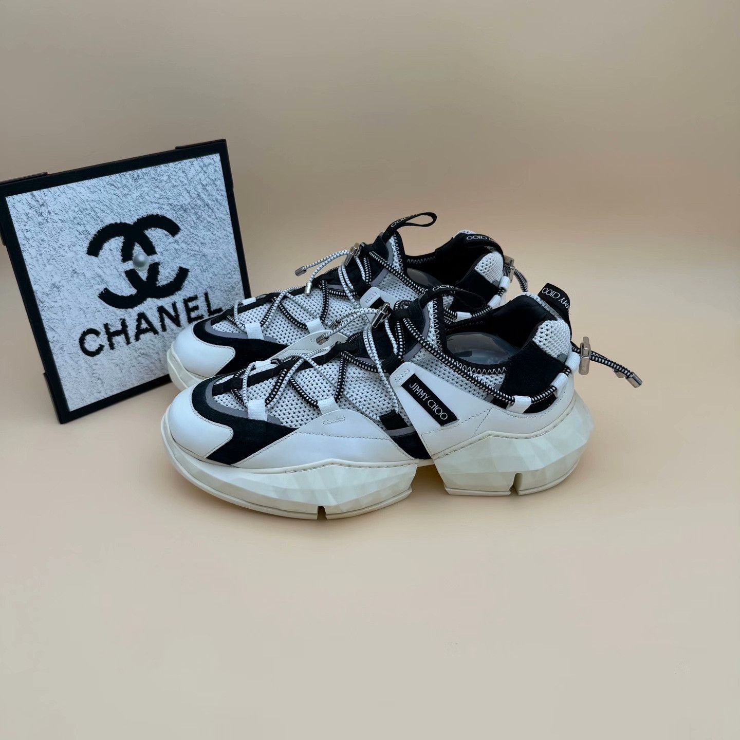 Jimmy Choo Jimmy Choo Casual Lowtop Sneakers us_12 Women Size US 12 / IT 42 - 1 Thumbnail