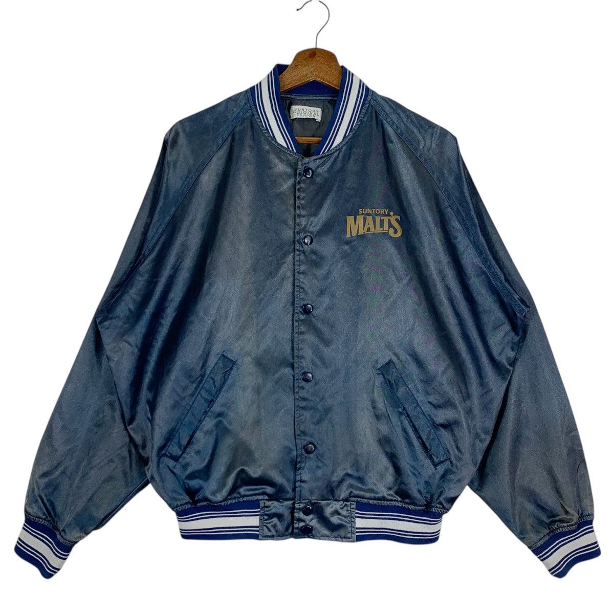 Japanese Brand Vintage Suntory Malt’s Original Design Bomber Jacket Size US M / EU 48-50 / 2 - 1 Thumbnail