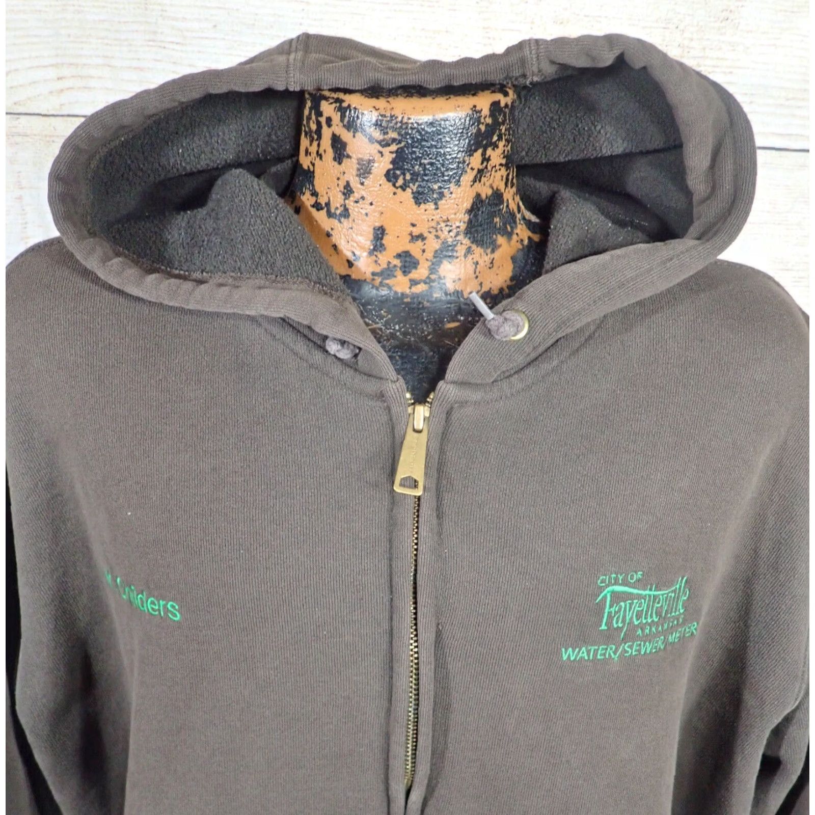 Carhartt VINTAGE Carhartt K122 Original Fit Midweight Zip Front Hoodie XL Tall Brown Mens Size US XL / EU 56 / 4 - 2 Thumbnail