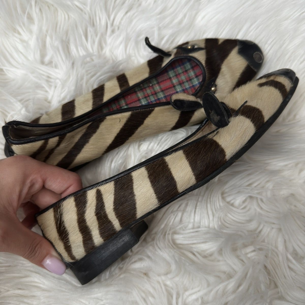 Charlotte Olympia Charlotte Olympia Zebra Flats Italy—Rare Animal Design Size US 5 / IT 35 - 8 Thumbnail
