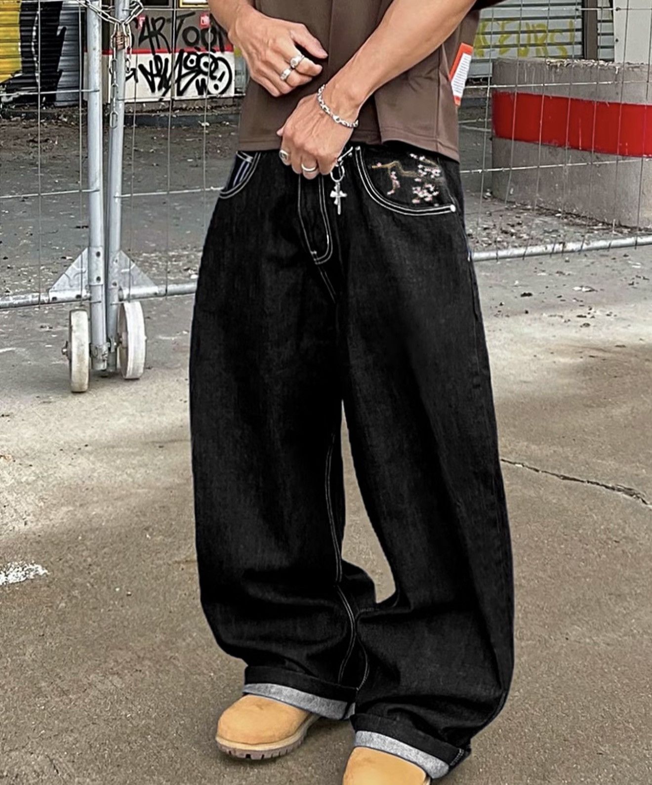 Japanese Brand Japenese Y2K Baggy denim jeans Size US 32 / EU 48 - 2 Thumbnail