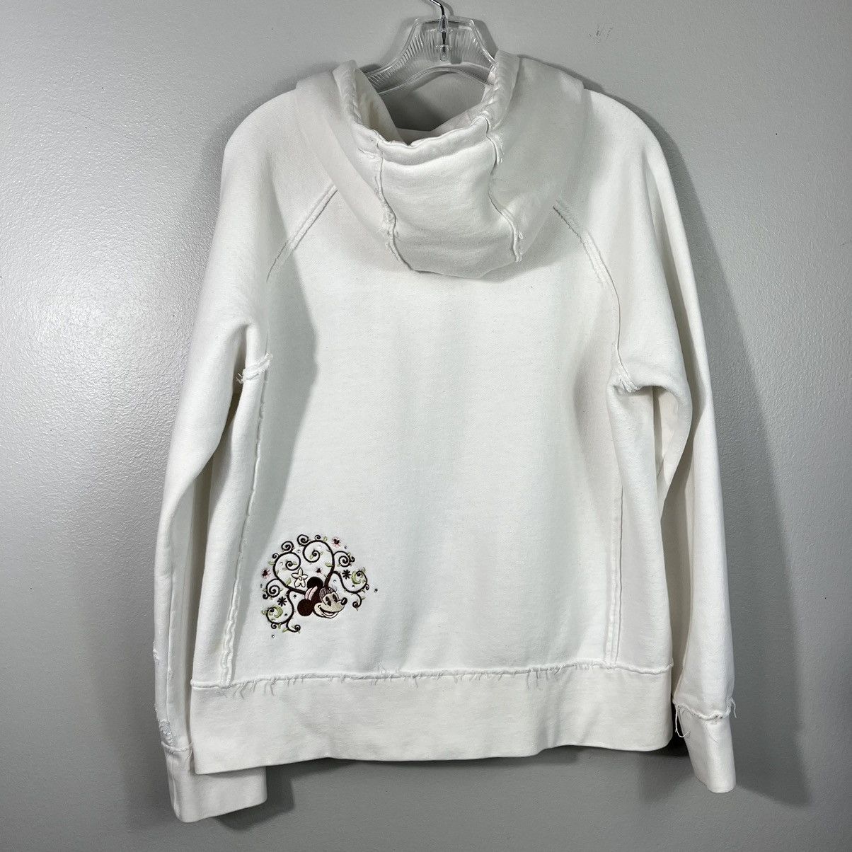Disney × Vintage Disney Parks Y2K White Minnie Mouse Full Zip Fleece Jacket Size XL / US 12-14 / IT 48-50 - 6 Thumbnail