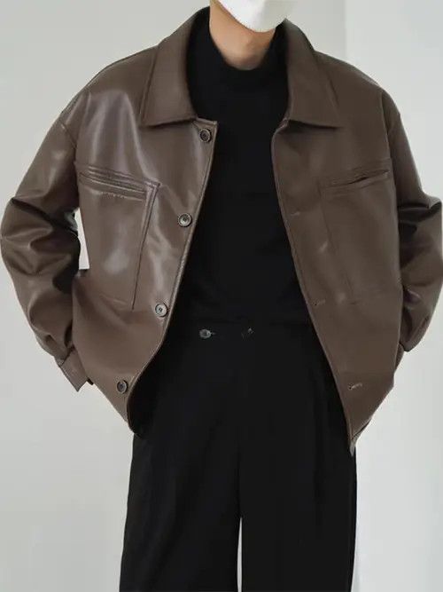 Vintage Madoka x Maya Korean fashion retro faux leather jacket Size US XL / EU 56 / 4 - 6 Thumbnail