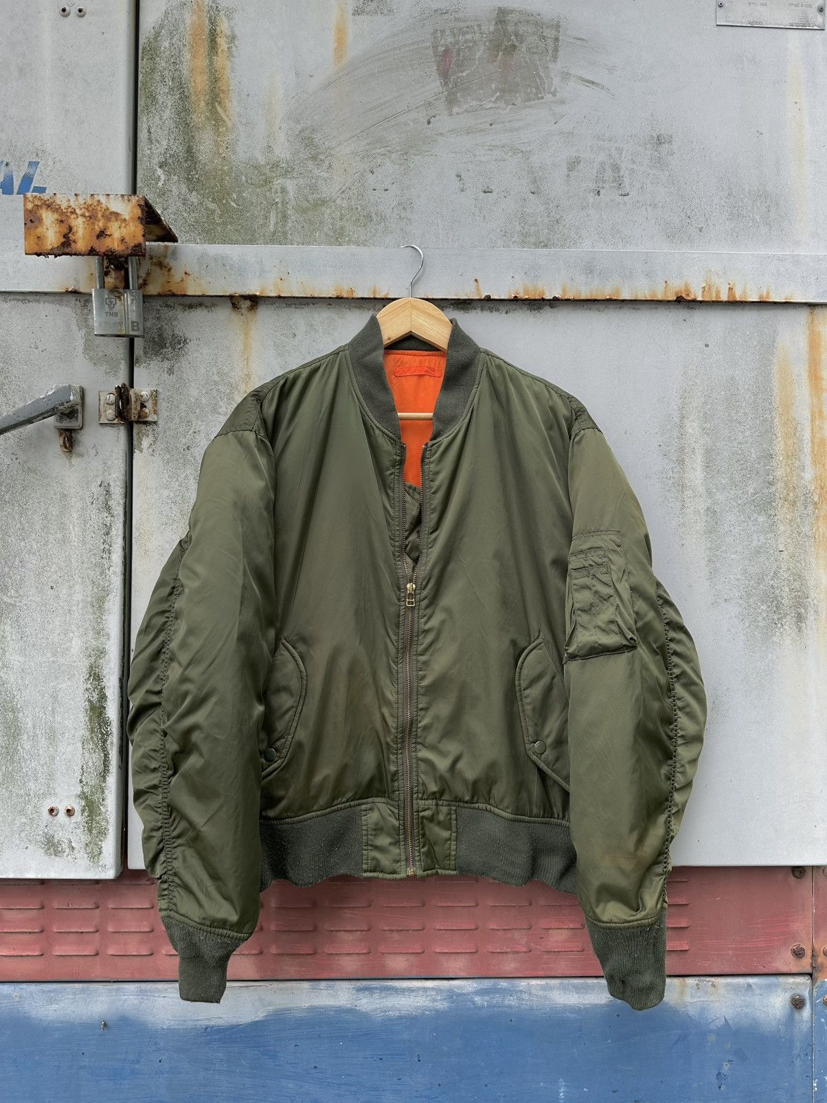 Vintage 🪖Vintage MA-1 Machope Man Intermediate Bomber Jacket Size US M / EU 48-50 / 2 - 2 Thumbnail