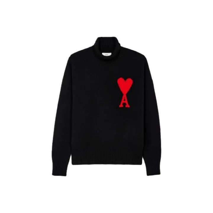 AMIPARIS Heart Pattern Wool Sweater for All -2507