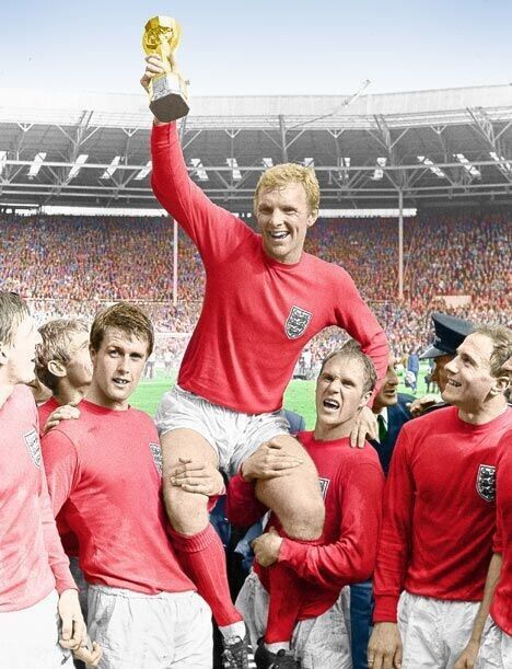 Vintage ENGLAND 1966 1970 FOOTBALL SHIRT SOCCER JERSEY Size US XL / EU 56 / 4 - 8 Thumbnail