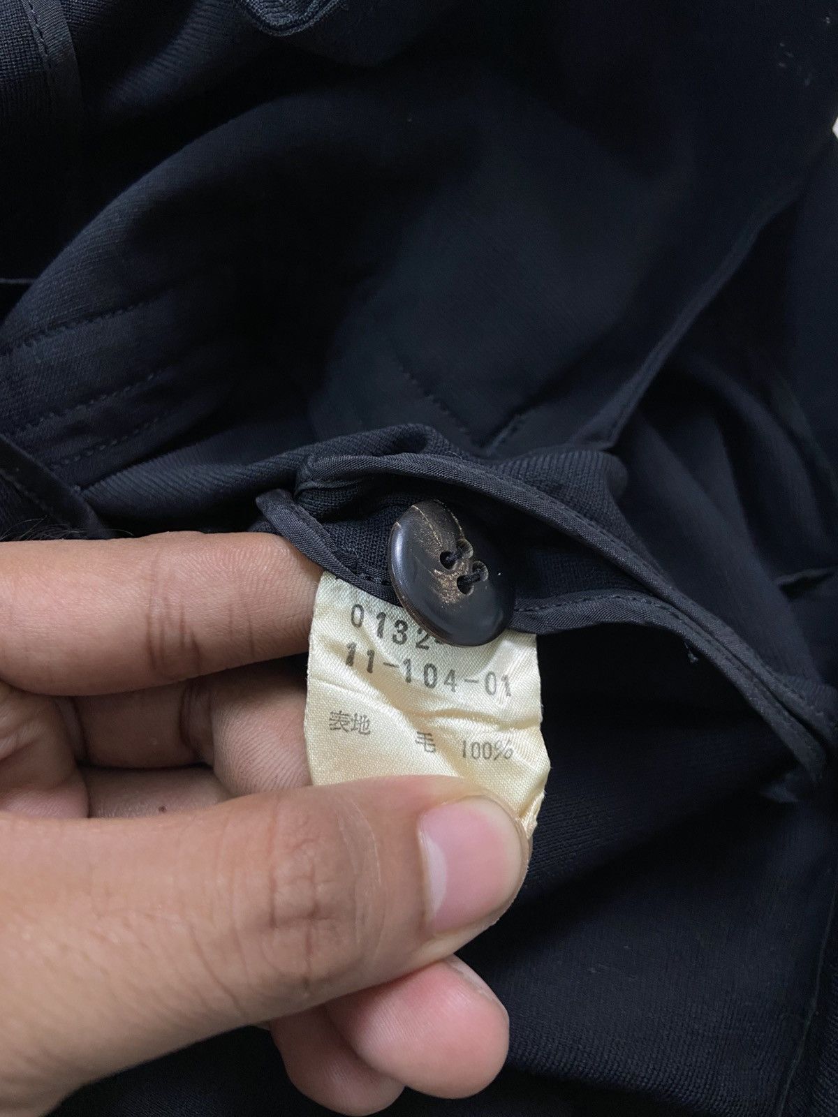 Vintage × Y's × Yohji Yamamoto Vintage 90s Workshop By Yohji Yamamoto Light Blazer Black Size 40L - 9 Thumbnail