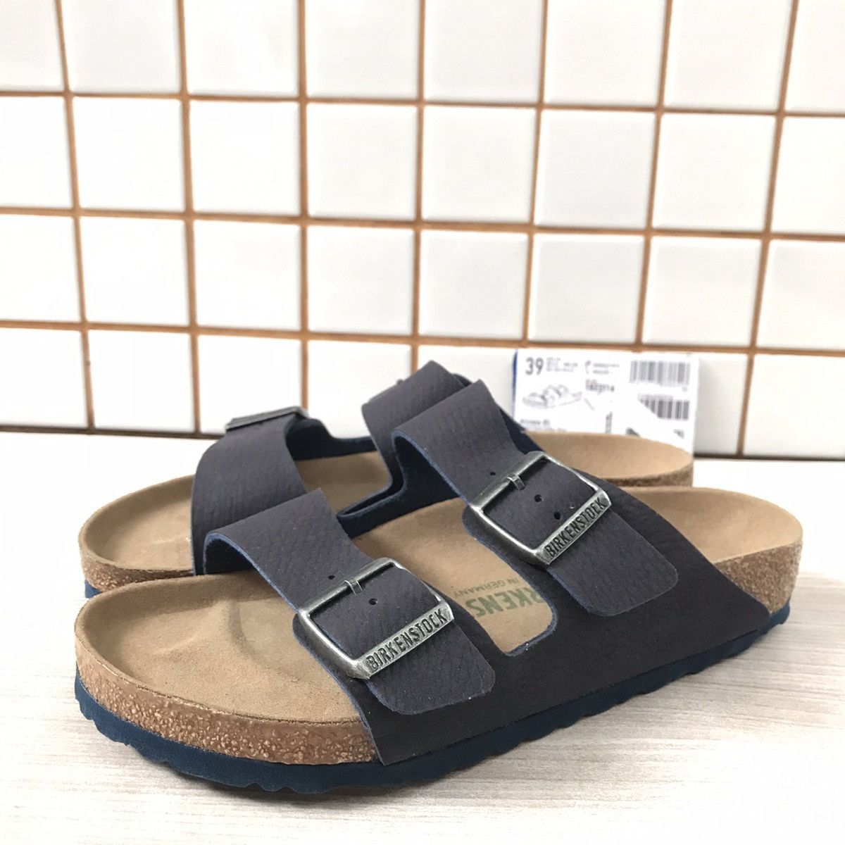 Birkenstock × Genuine Leather Birkenstock Birkenstock Arizona Suede 1023116 Men’s Slides Size US 6 / EU 39 - 1 Thumbnail
