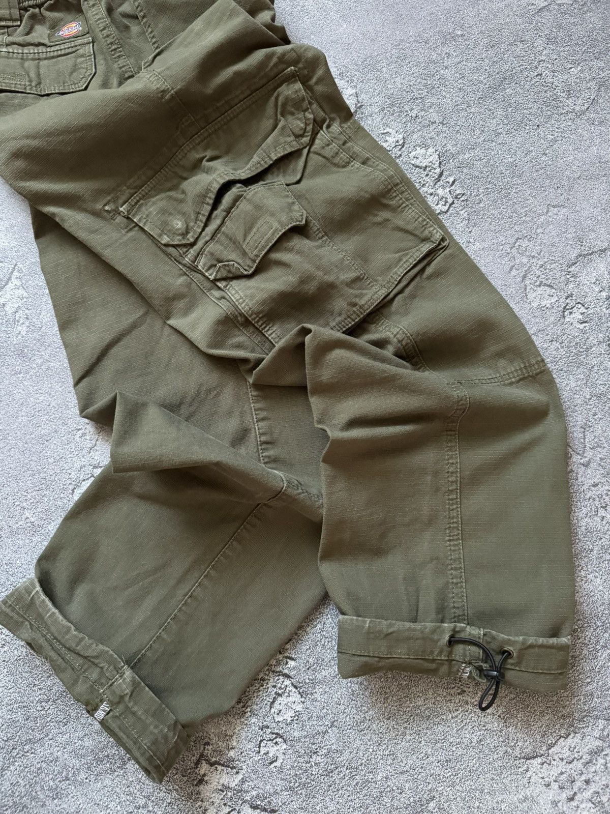 Dickies × Vintage Dickies w24 cargo khaki Wmns pant joggers trouser chino Size 24" / US 00 / IT 34 - 17 Thumbnail