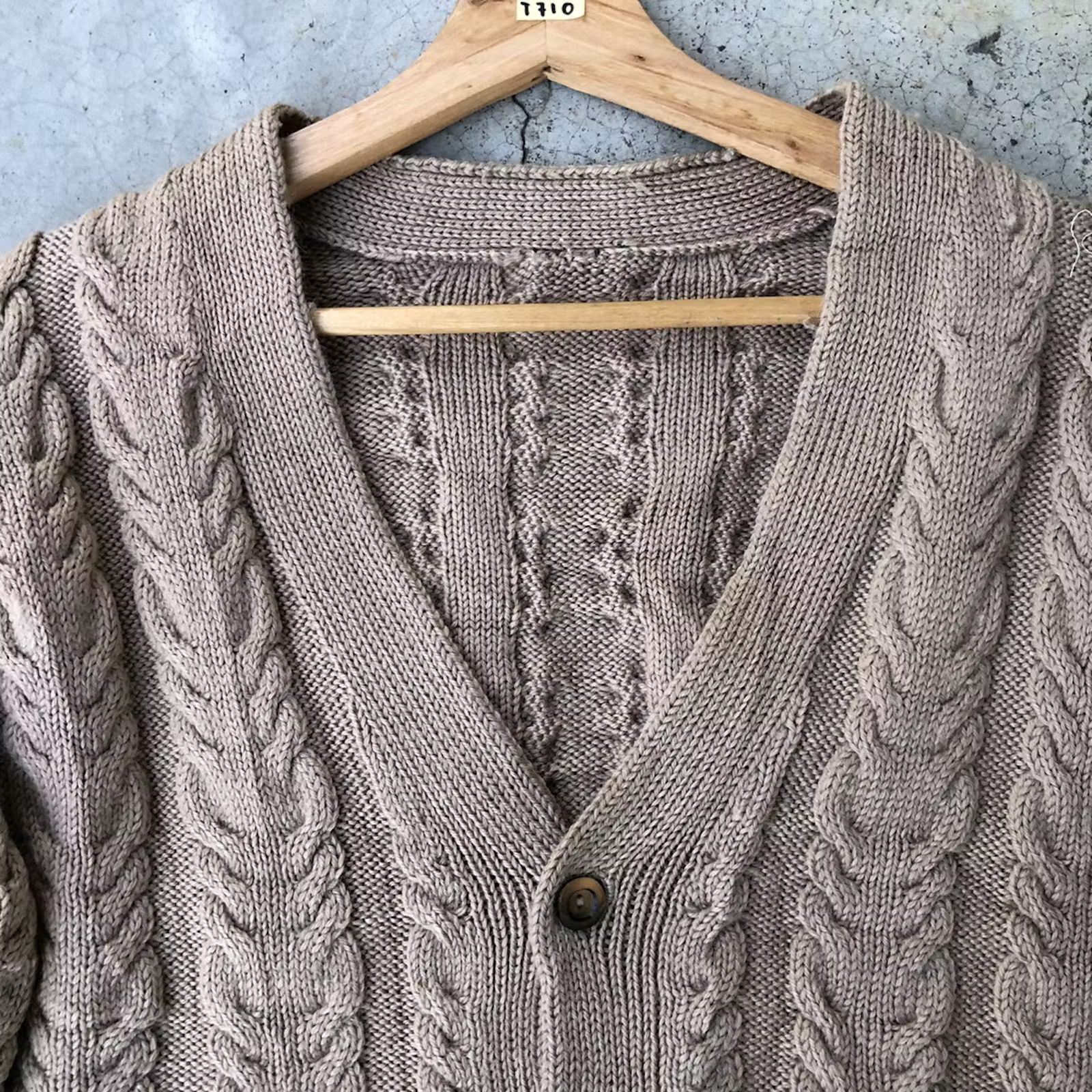 Aran Isles Knitwear 💥Vintage Cardigan Pureknit Pullover/Striple Shag Shaggy Size US M / EU 48-50 / 2 - 6 Thumbnail