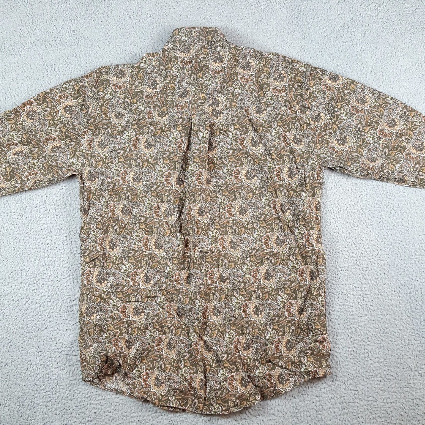 Wrangler VINTAGE Wrangler George Strait Cowboy Button Up Size M Floral Paisley Collared Shirt Size US M / EU 48-50 / 2 - 5 Thumbnail