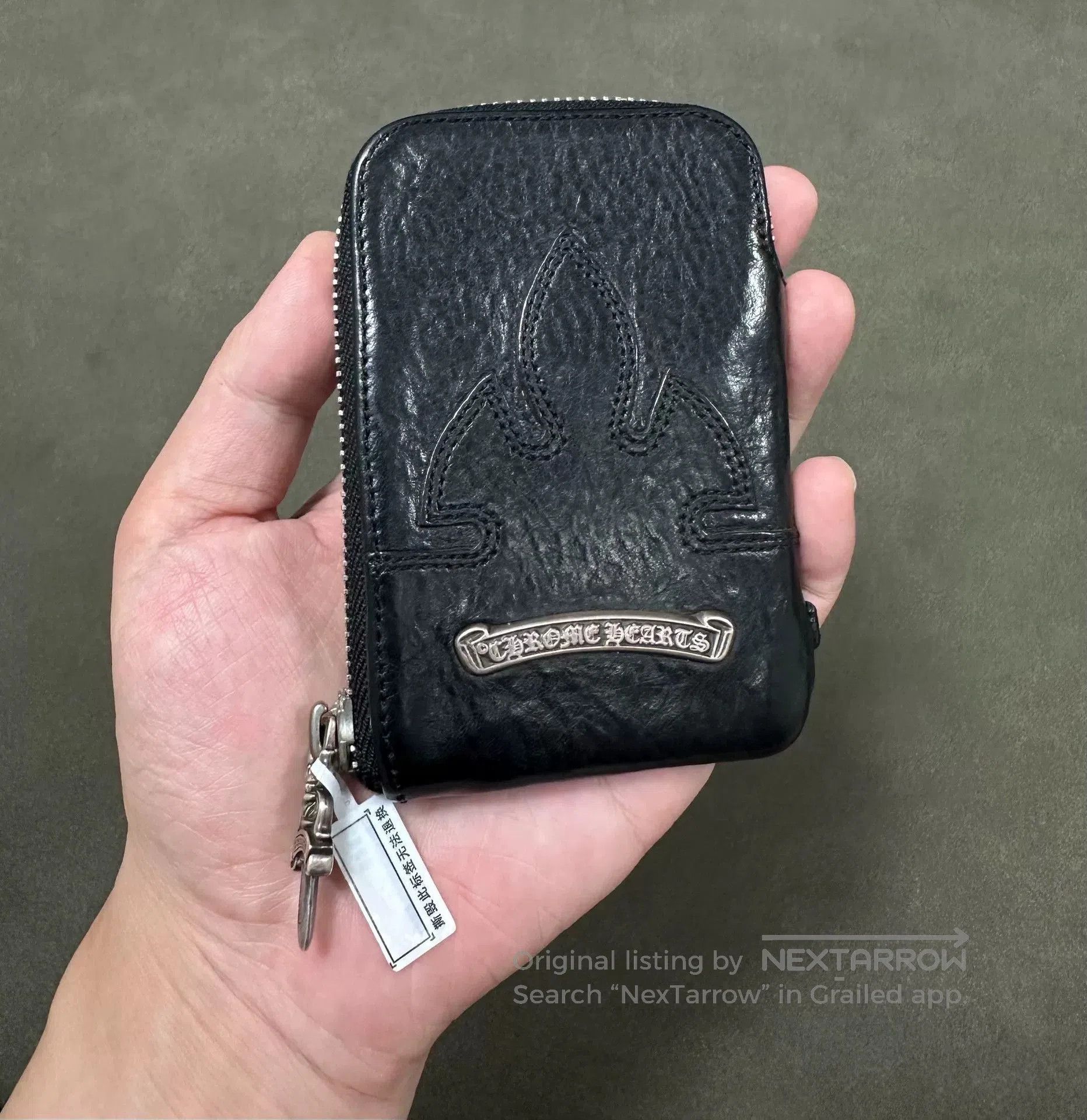 Chrome Hearts Chrome Hearts Flame Leather Card Wallet. Size ONE SIZE - 3 Thumbnail