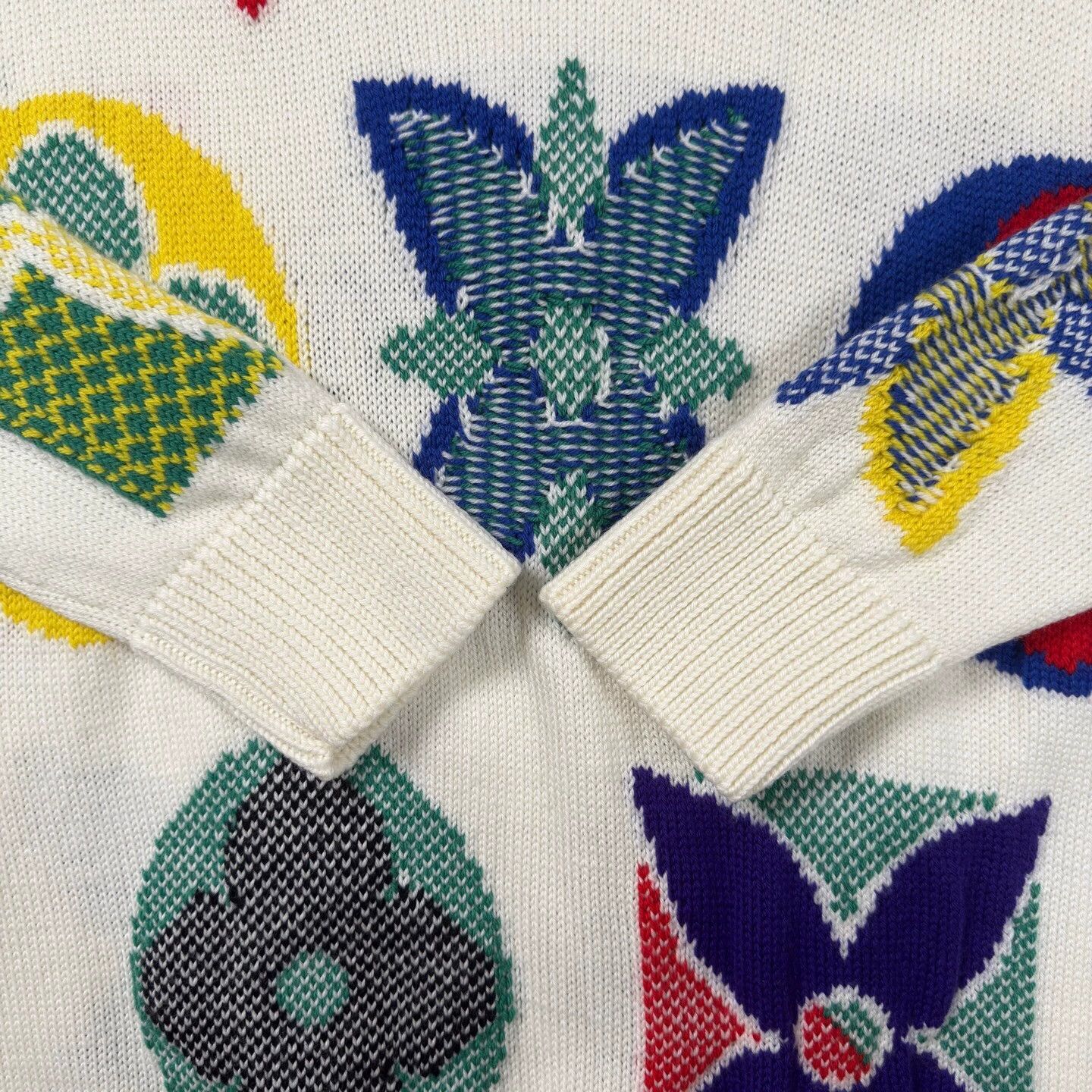 Louis Vuitton LV white floral print sweater Size US M / EU 48-50 / 2 - 4 Thumbnail