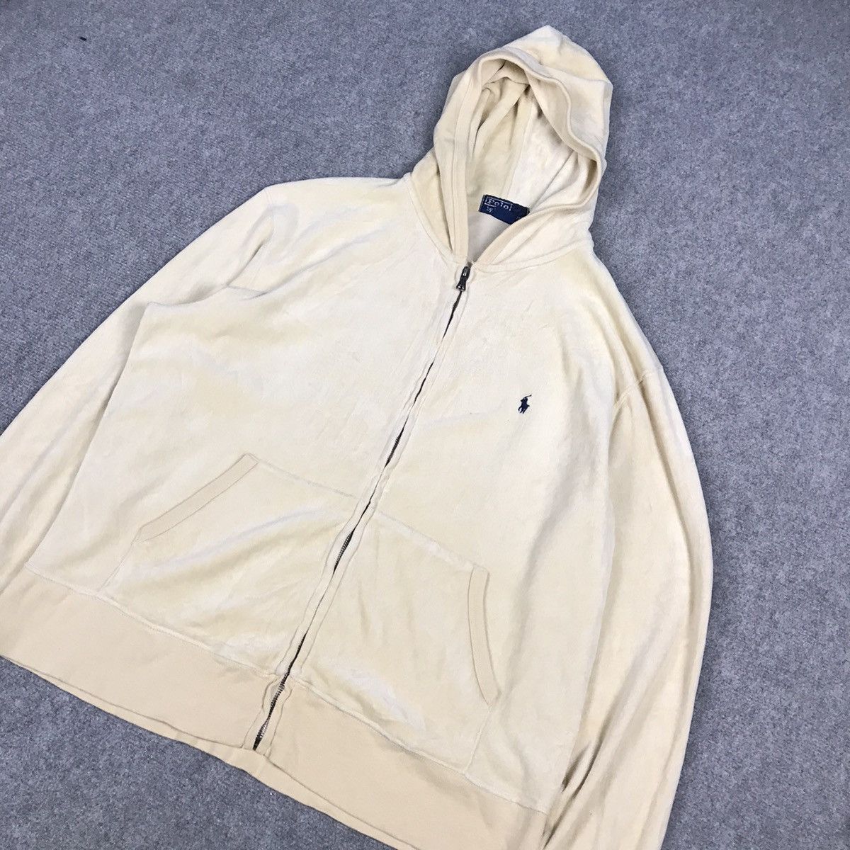 Polo Ralph Lauren Polo by Ralph Lauren Cream Zip Hoodies jacket Size US L / EU 52-54 / 3 - 4 Thumbnail