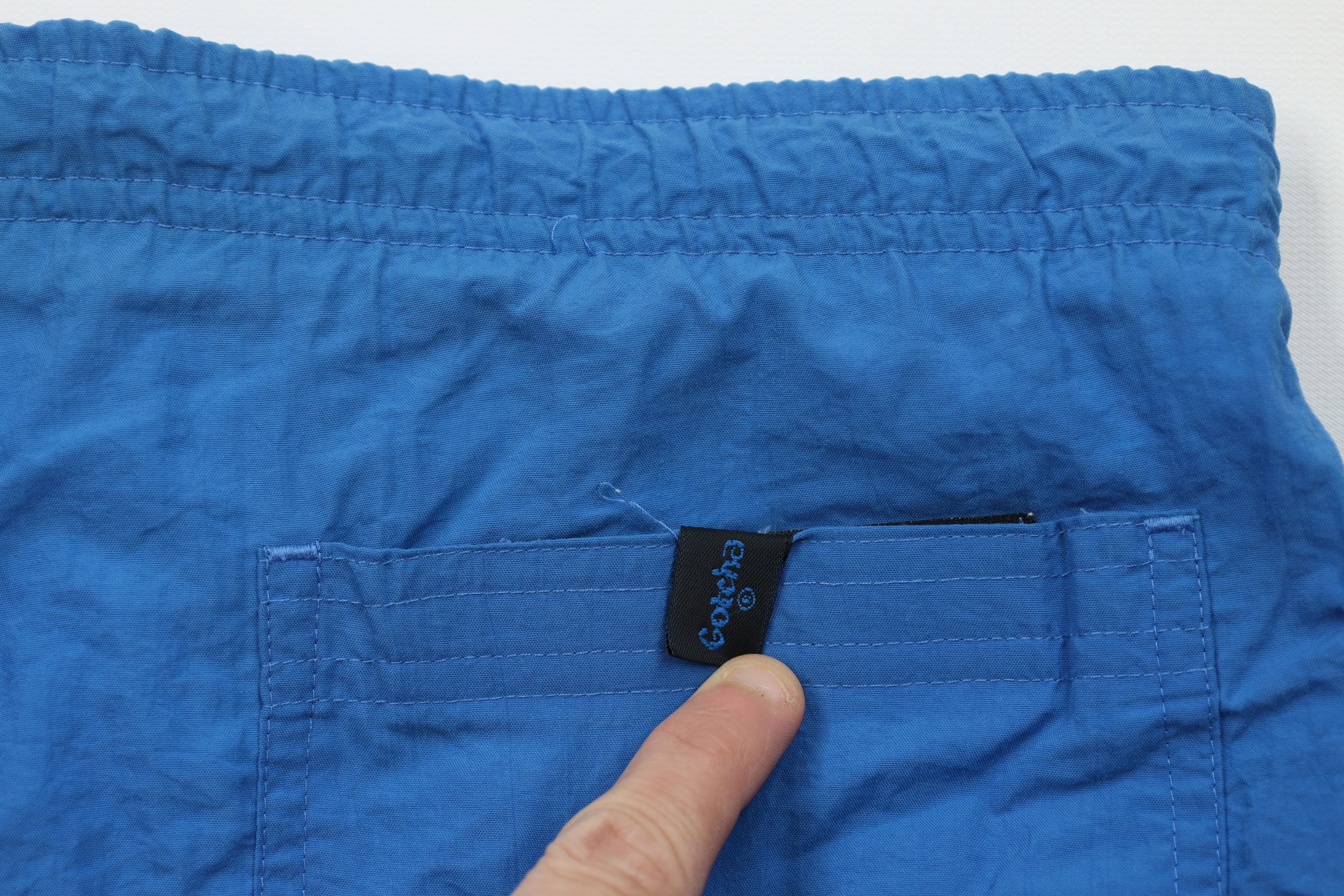Gotcha Vintage 80s 90s Gotcha Surfing Lined Shorts Swim Trunks Blue Size US 36 / EU 52 - 11 Thumbnail