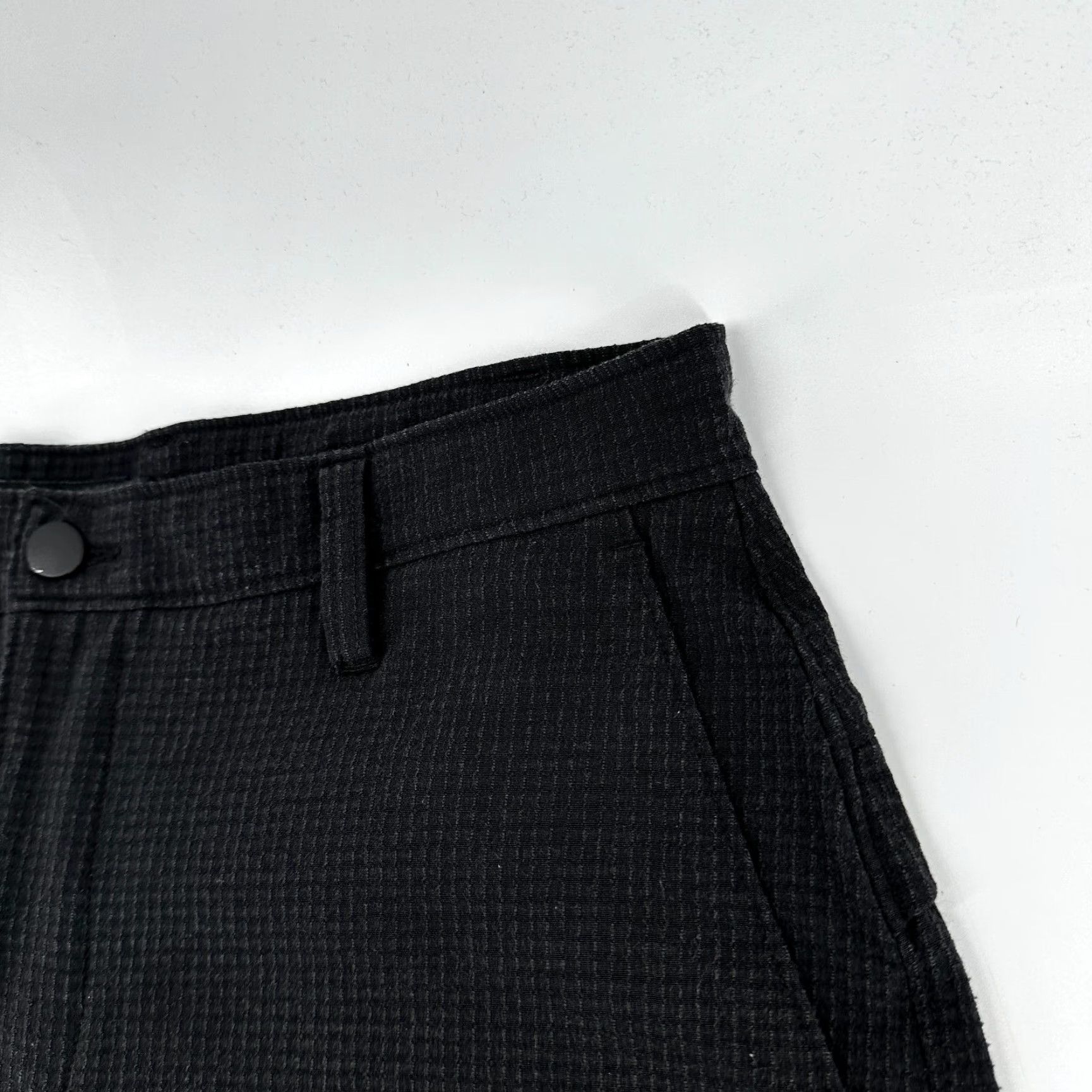 Vintage Proof Chino Shorts Black Men's 26 Hiking Check Outdoor Pockets Flat Front Size US 26 / EU 42 - 5 Thumbnail