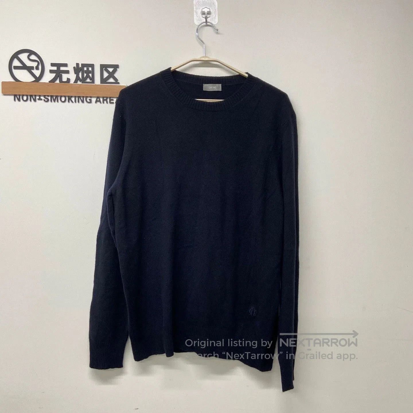 Dior navy blue cd cashmere sweater by dior. Size US L / EU 52-54 / 3 - 1 Thumbnail