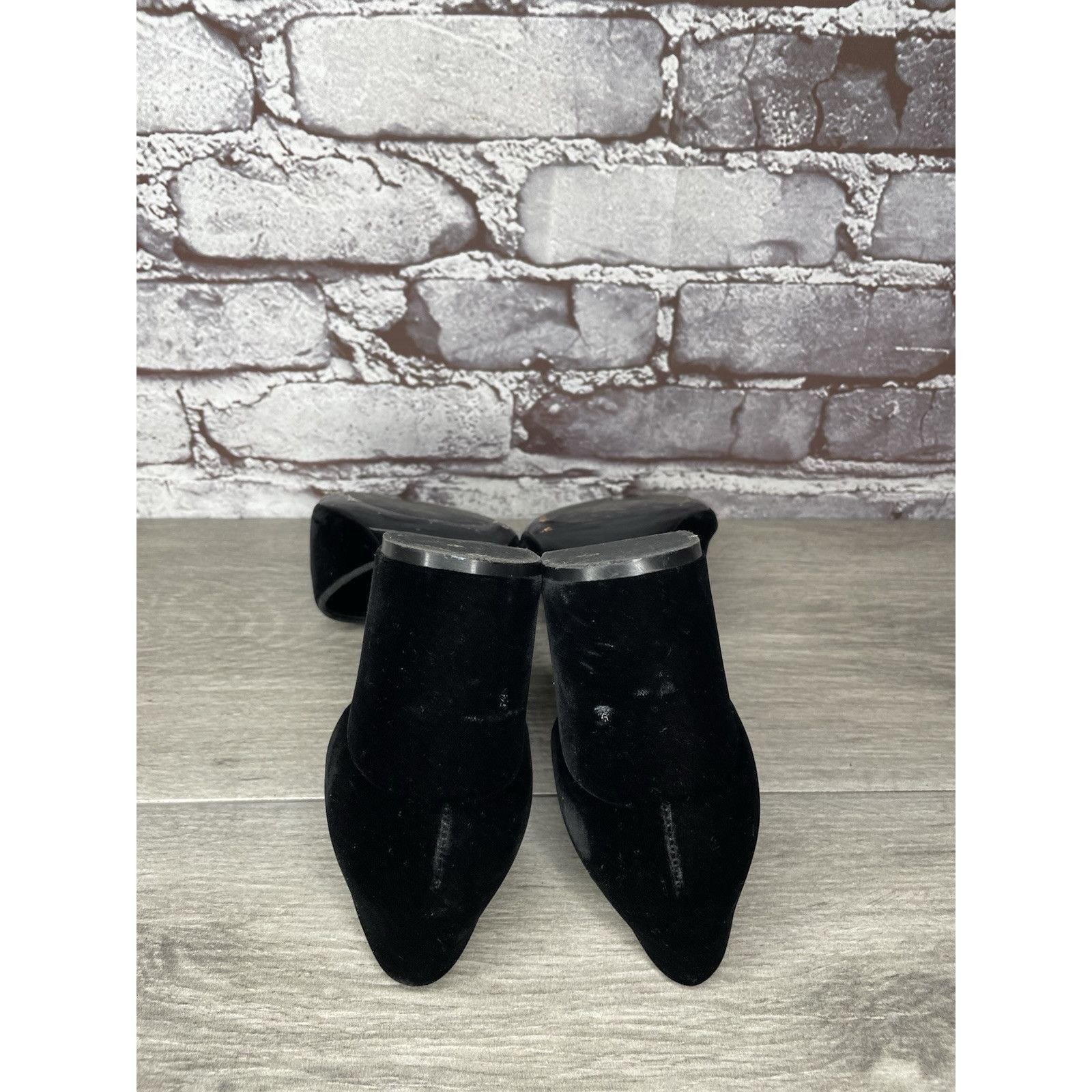 Other JENNI KAYNE Black Velvet D’ Orsay Block Heel Pointed Shoes W Size US 9 / IT 39 - 17 Thumbnail