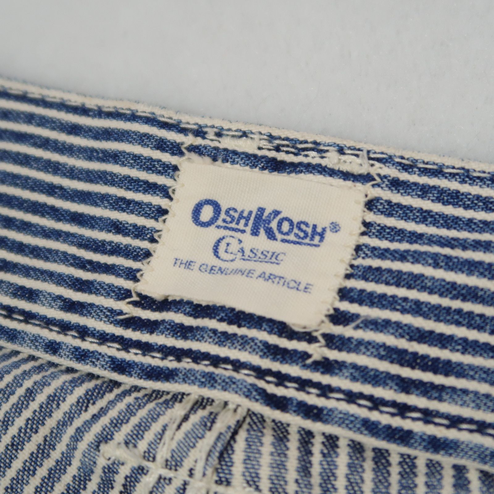 Oshkosh Vintage 70s Oshkosh Hickory Fatigue Cargo Pants Denim Size US 31 - 9 Thumbnail